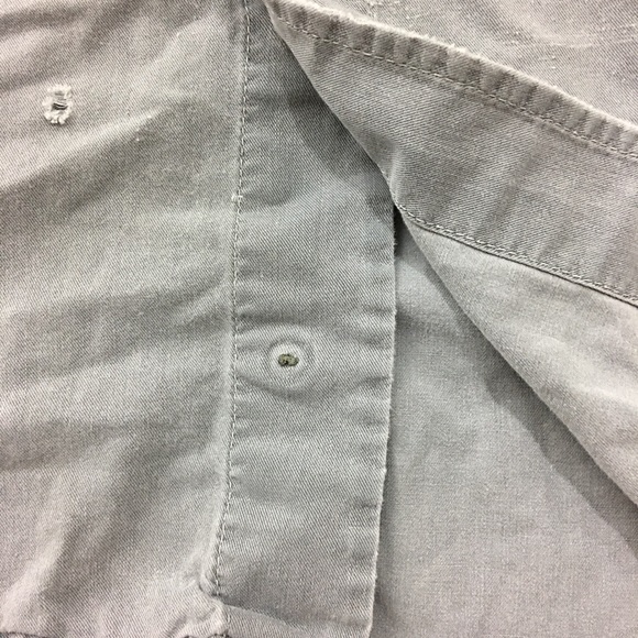 Grey, Levi Strauss distressed button down - Picture 6 of 8